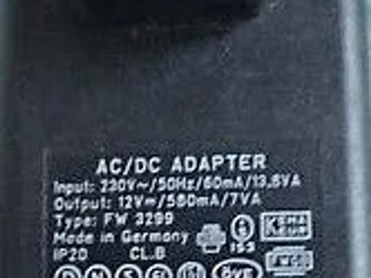 Billede 2 - Strømforsyning AC/DC Adapter 12VDC 580mA FRIWO