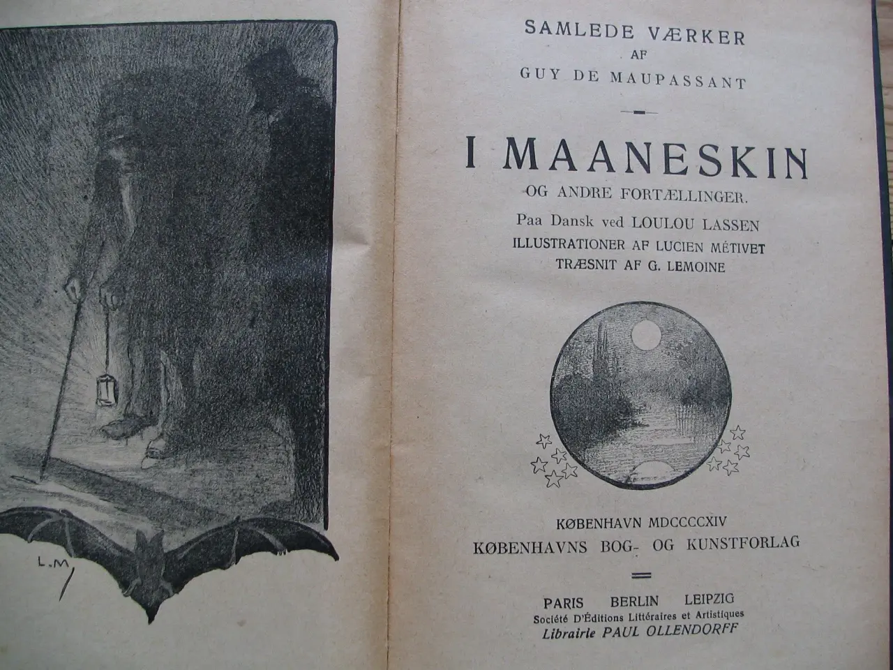 Billede 3 - Guy de Maupassant. I Maaneskin +andre Fortællinger
