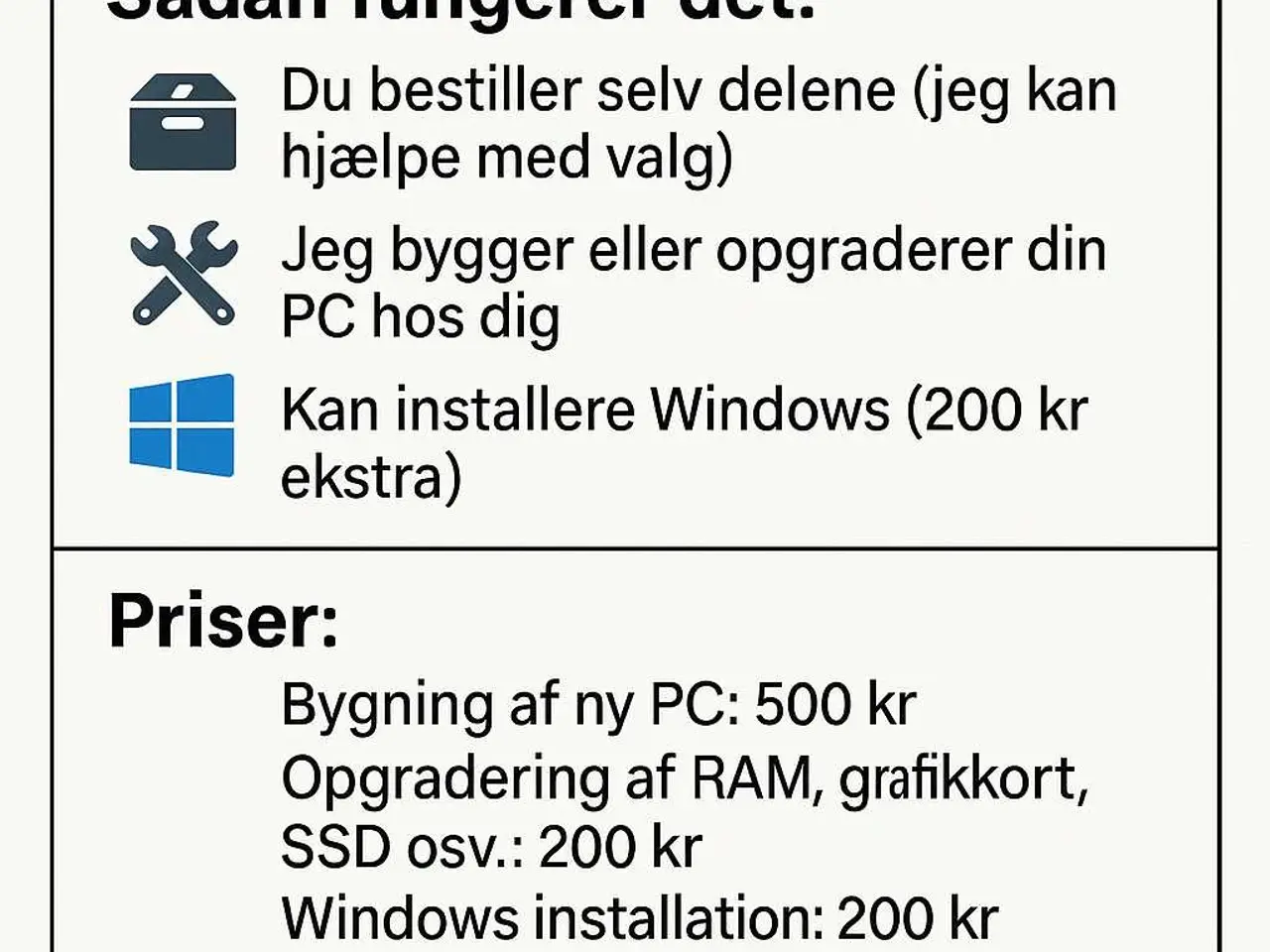 Billede 1 - Pc byg eller opgradering fra 200