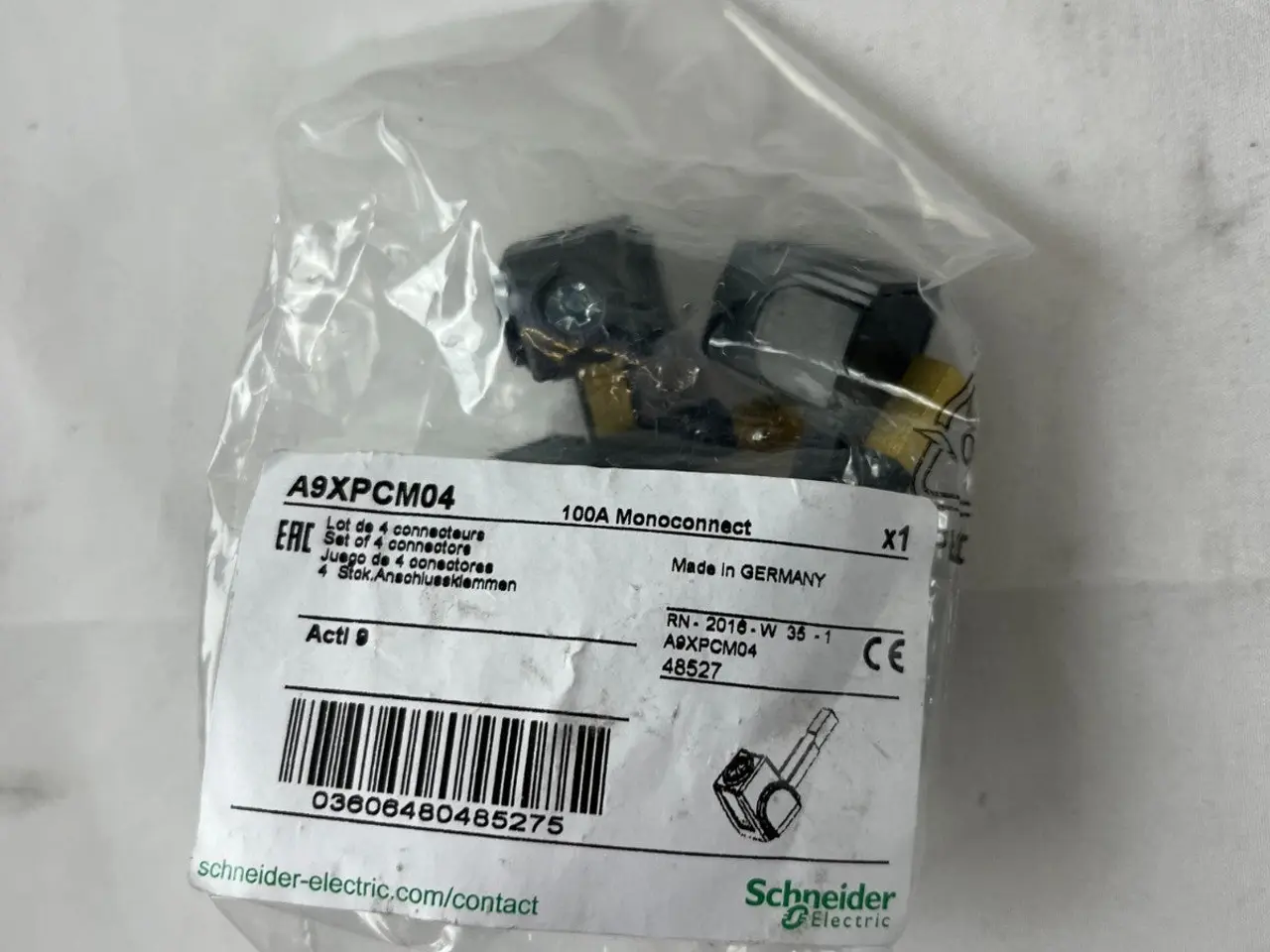 Billede 3 - Schneider Electric A9XPCM04 100A Monoconnect stik