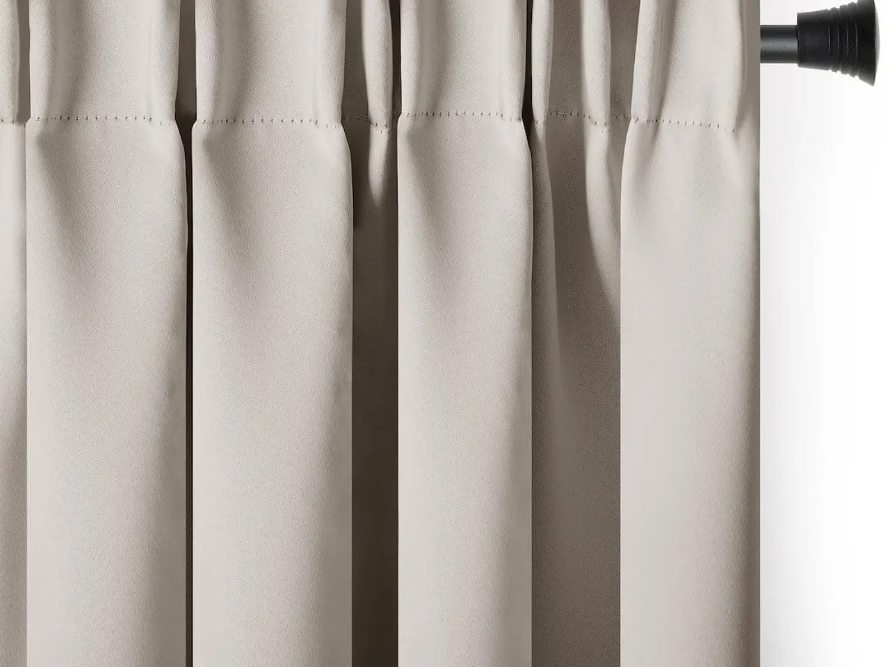 Billede 1 - Mørklægningsgardin RESTILO BLACKOUT - lys beige, 140 x 230 cm