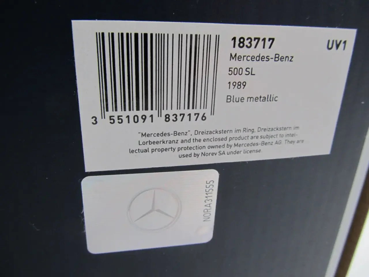 Billede 10 - 1989 Mercedes 500 SL Type: R129 - 1:18