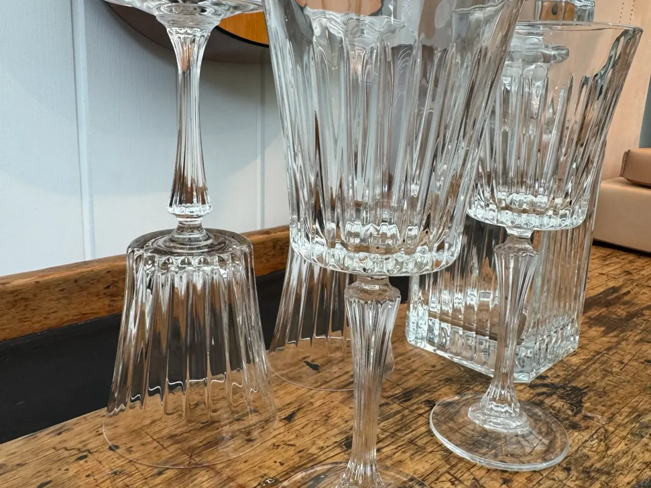 Billede 5 - Lyngby Glas karaffelsæt med vinglas, klar krystal