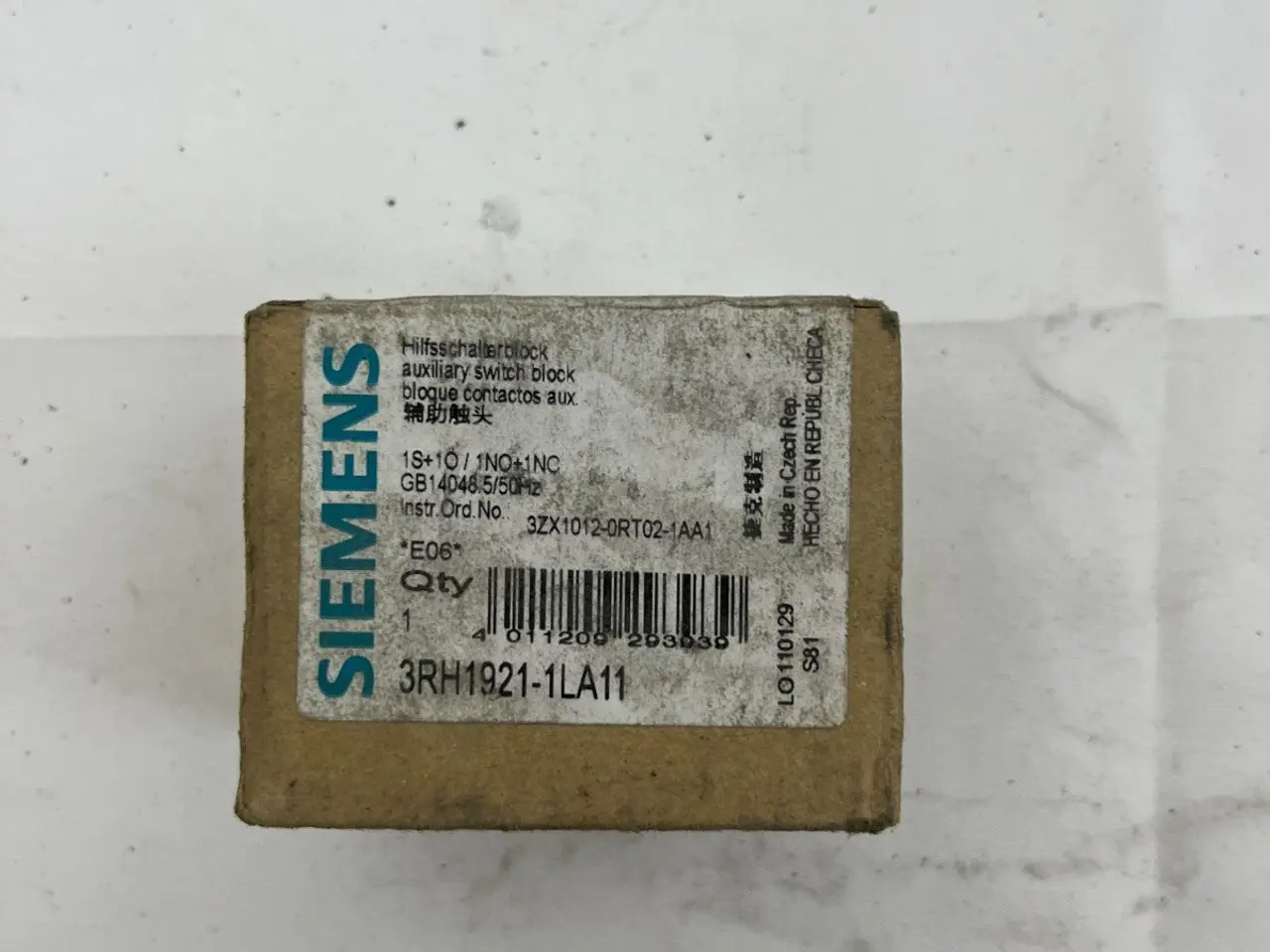 Billede 3 - Siemens 3RH1921-1LA11 Auxiliary kontakt Block DIN