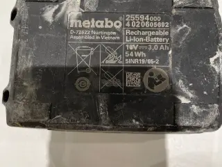 Batteri, Metabo Maktia Milwakee Bosch