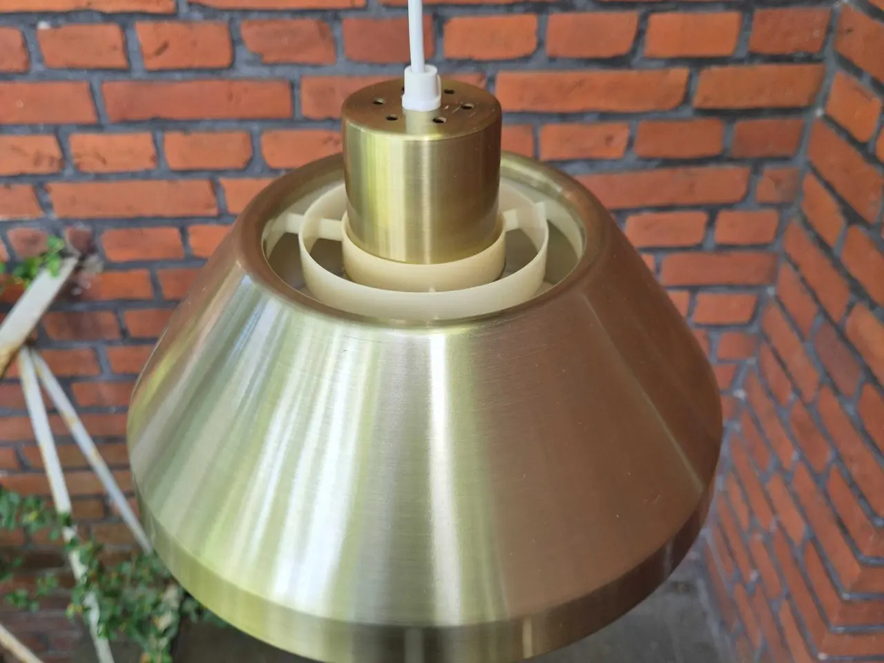 Billede 2 - Messinglampe med gode lyseffekter