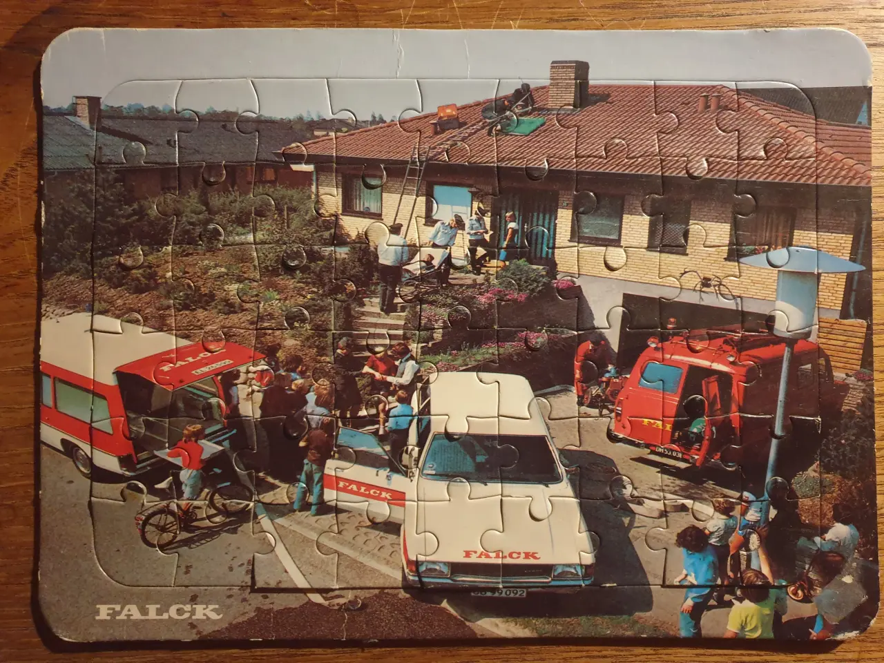 Billede 2 - Originalt FALCK Puslepspil fra 70´erne