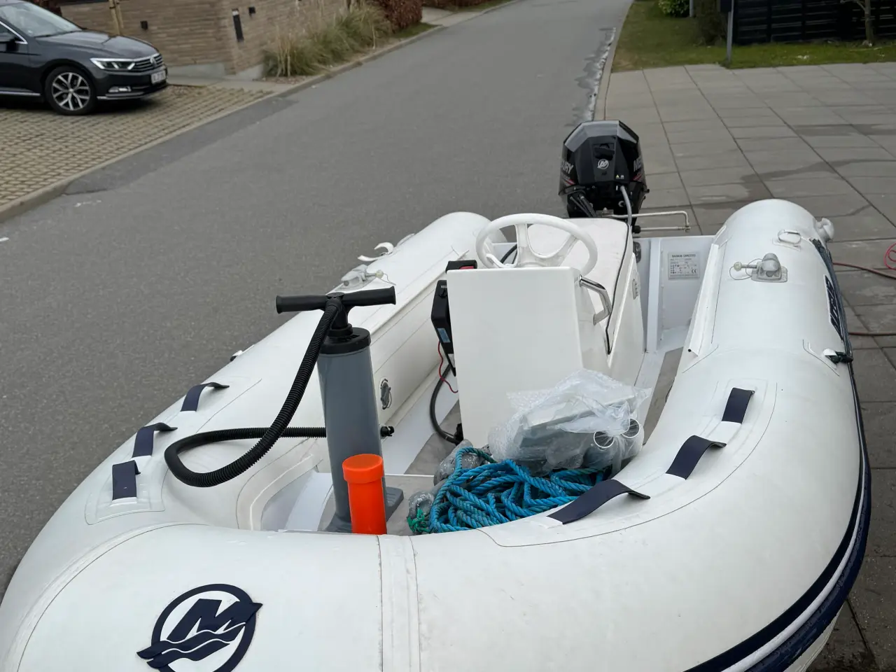 Billede 8 - Quicksilver 350 Alurib med 20 hk påhængsmotor
