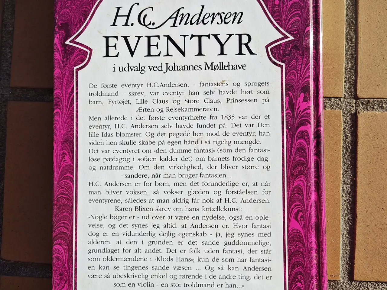 Billede 2 - H.C Andersen Eventyr BOG - Johannes Møllehave