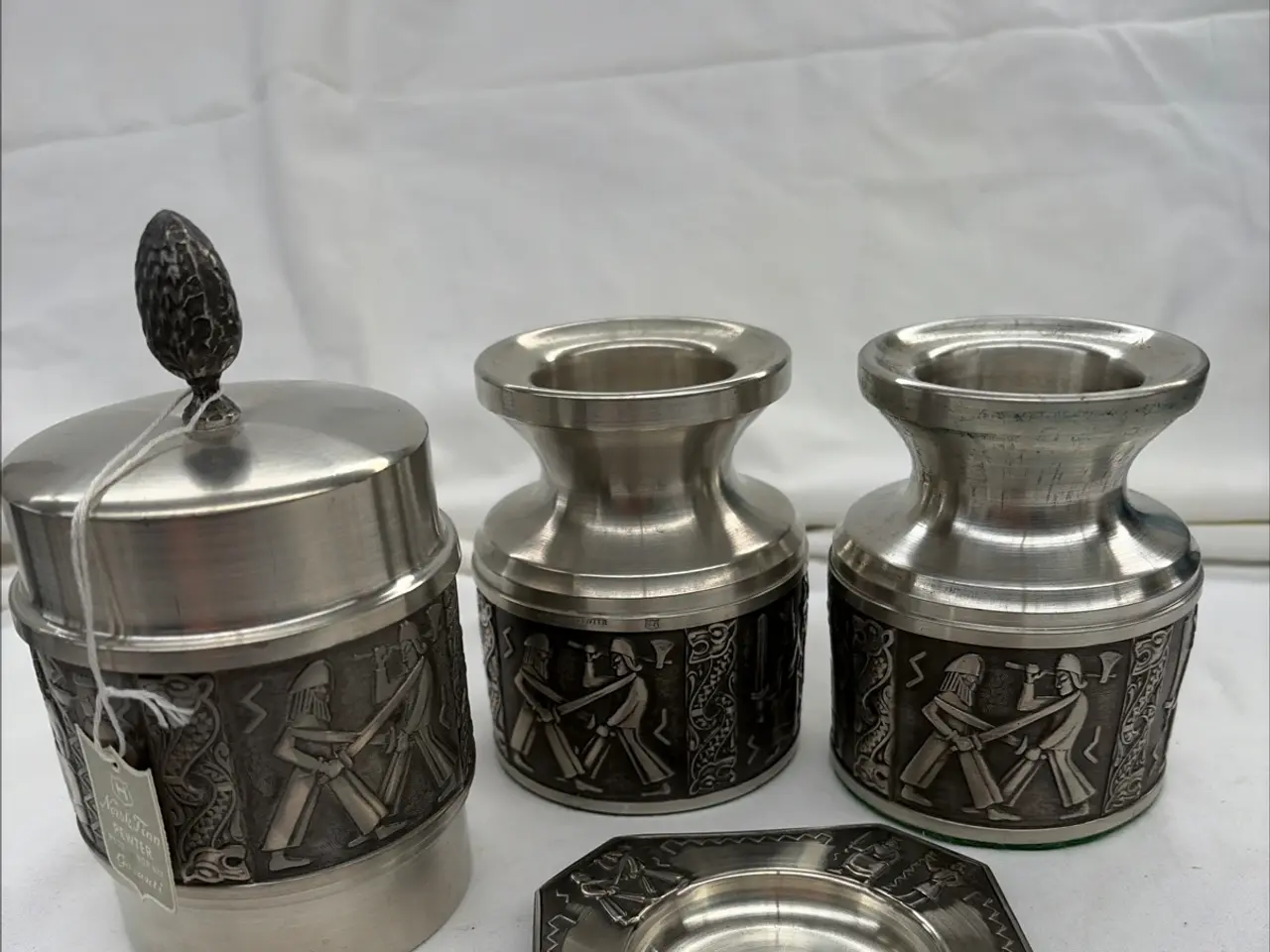 Billede 1 - norsk vintage tin-sæt fra Brødrene Haugrud