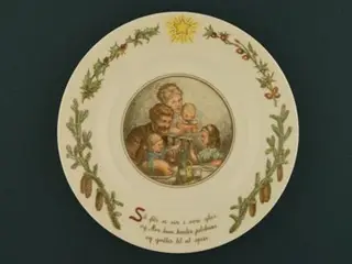 Peters Jul Tallerken 18 cm. Nr. 6 - Royal Copenhagen