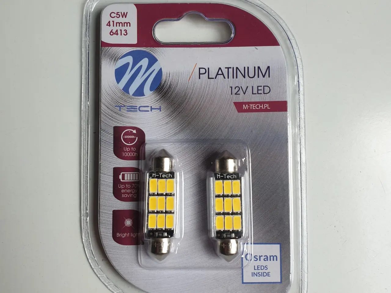 Billede 1 - LED Pærer 2 x 9 SMD 5630 LED CANBUS C5W C10W 