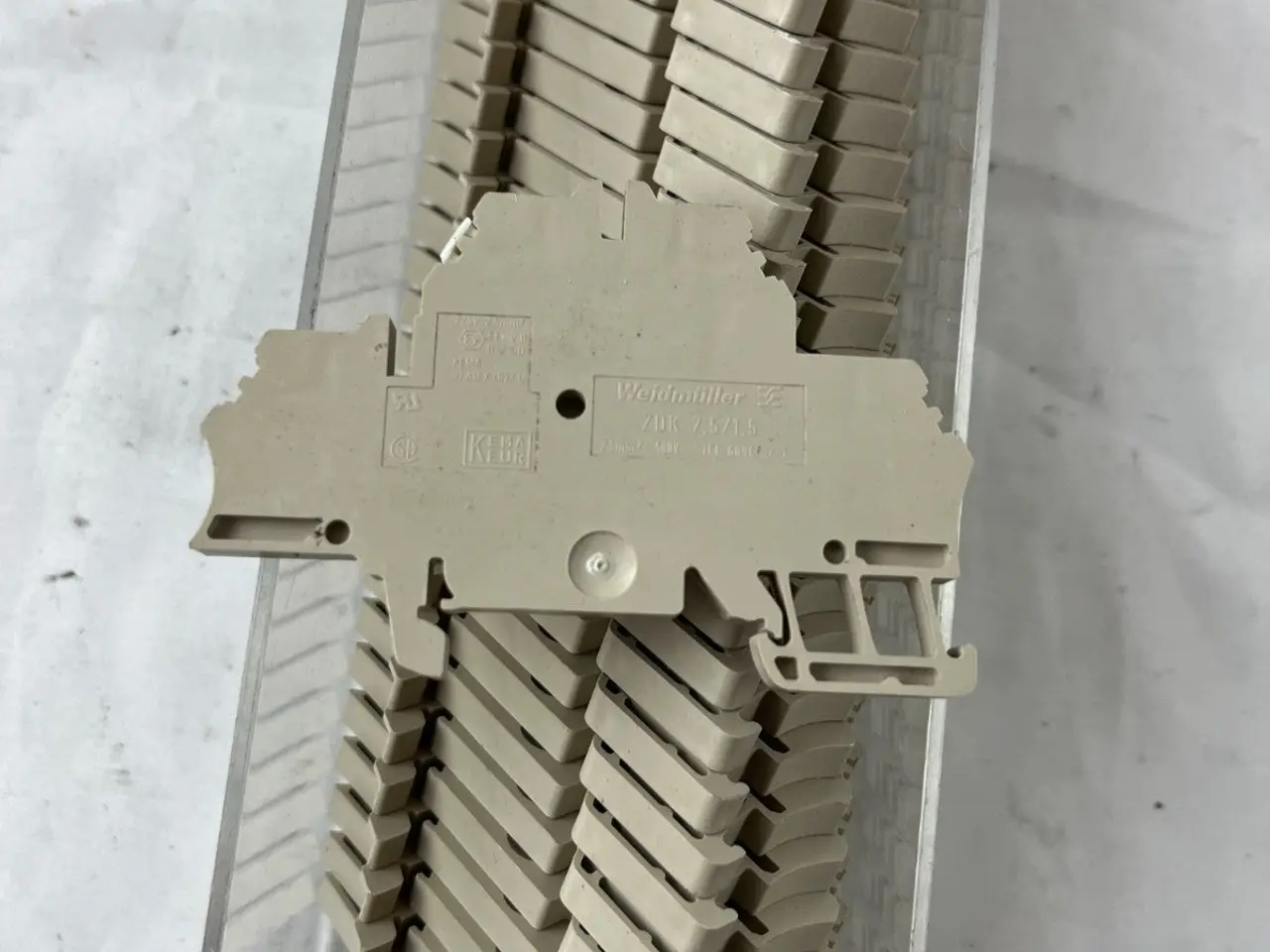 Billede 4 - Weidmuller ZDK 2.5/1.5 Terminal Blocks DIN Rail