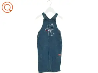 NY MED PRISMÆRKE Denim Overalls med kat (str. 86 cm)