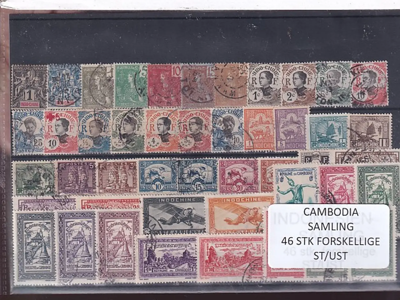 Billede 1 - Cambodia Samling - 46 forskellige - Stemplet/ustemplet