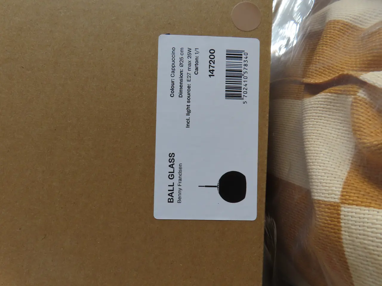 Billede 1 - Loftlampe BENNY FRANDSEN BALL