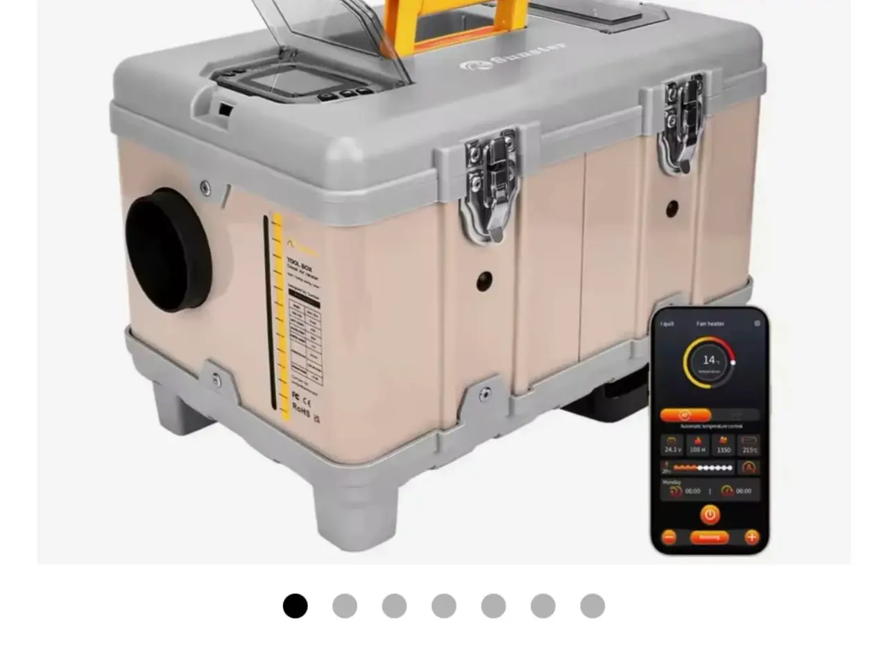 Billede 1 - Kina fyr 8 Kw 12 volt med Bluetooth app styring