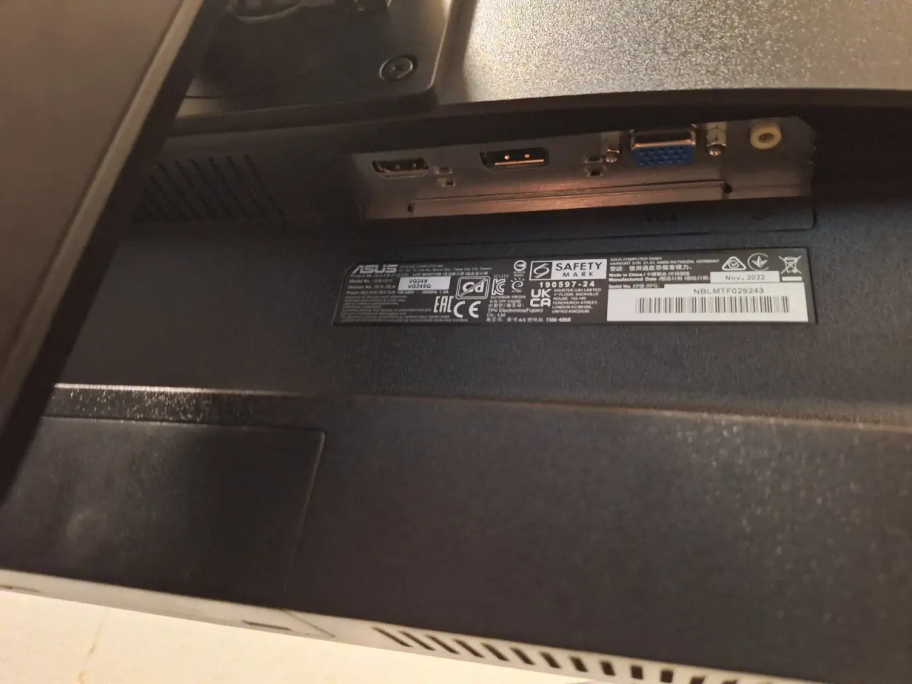 Billede 5 - 27" ASUS TUF Gaming skærm