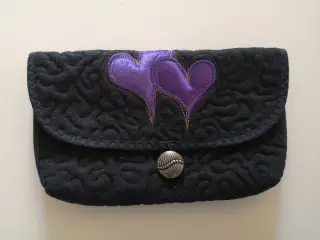 Fin clutch i stof - ubrugt