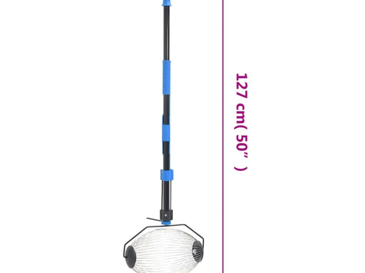 Billede 5 - Nøddeopsamler i stål 127 cm - blå