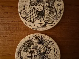 2 stk. Bjørn Wiinblad platter