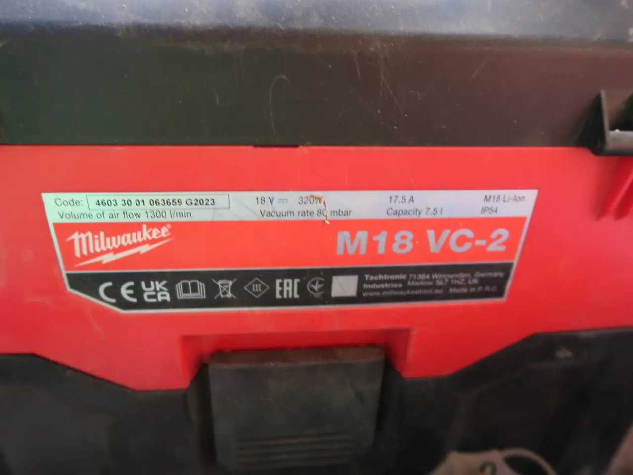 Billede 3 - Støvsuger MILWAUKEE M18 VC-2