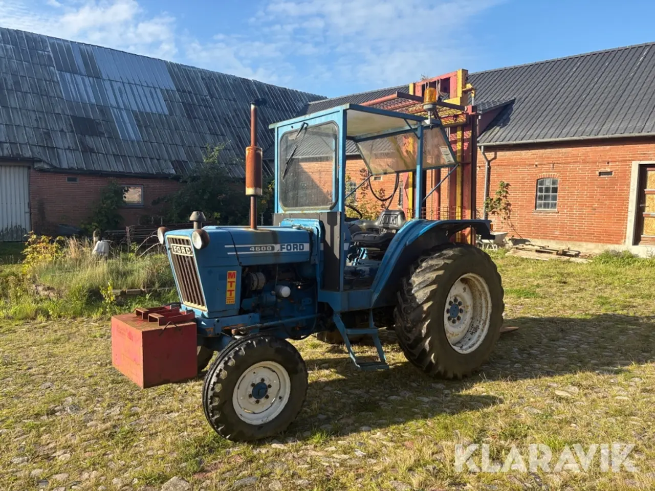 Billede 1 - Traktor Ford 4600 med byggelift