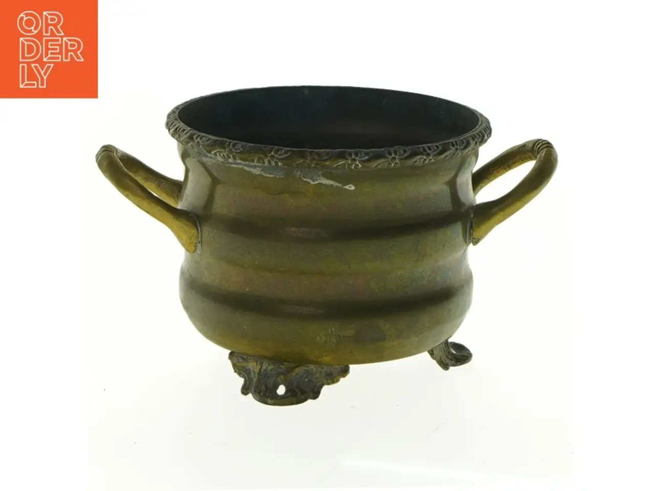 Billede 1 - Vintage messing urtepotte (str. 12 x 9 cm)