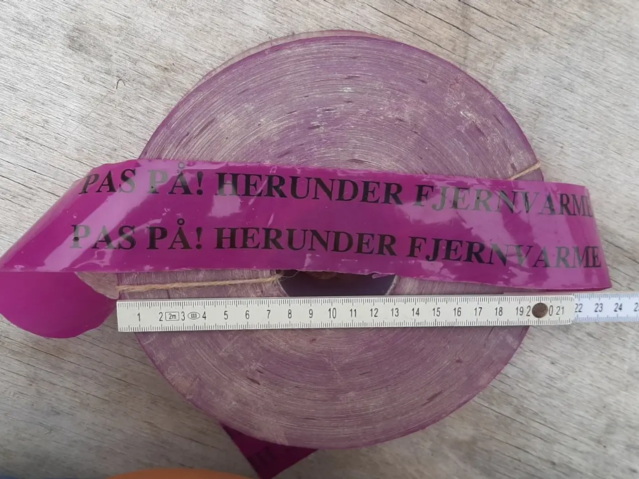 Billede 1 - Markeringsbånd/dækbånd til fjernvarme