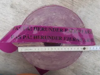 Markeringsbånd/dækbånd til fjernvarme