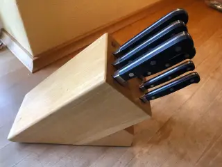 Knivblok med 12 knive