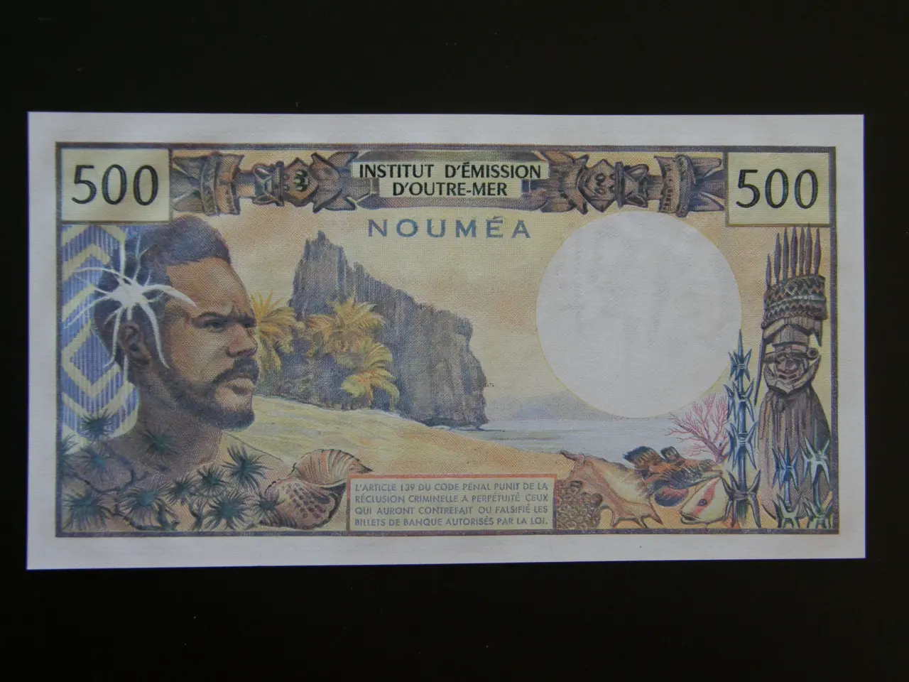 Billede 2 - New Caledonia 500 Francs 1969-92 P60d Unc.