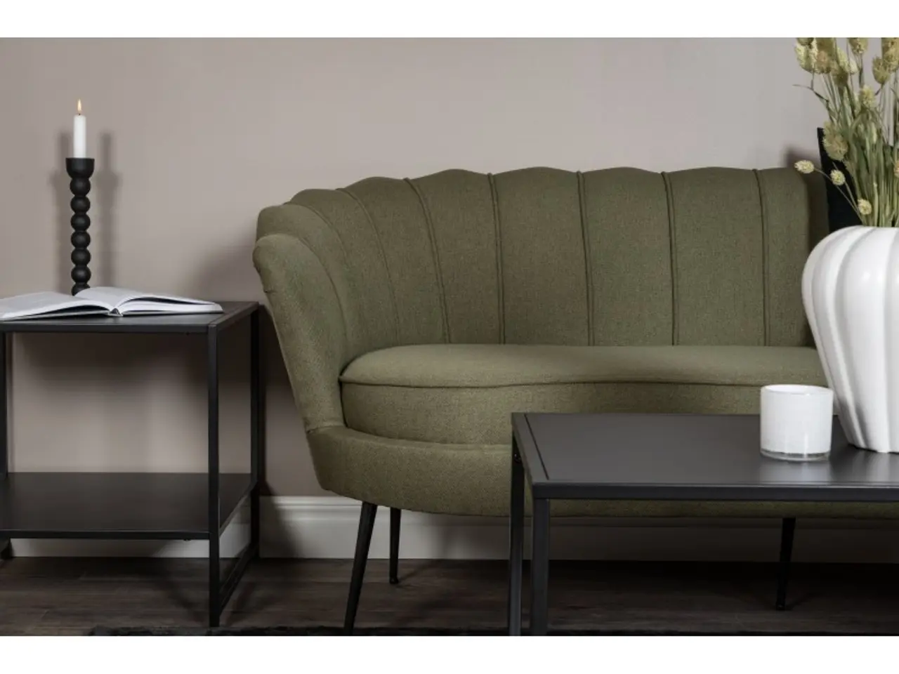 Billede 8 - Calais 3 personers Sofa - Sort og Grøn