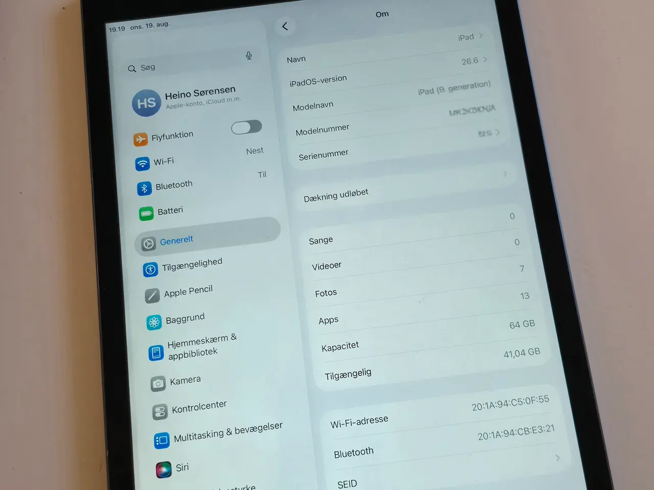 Billede 2 - IPad 9 + nyt læder cover