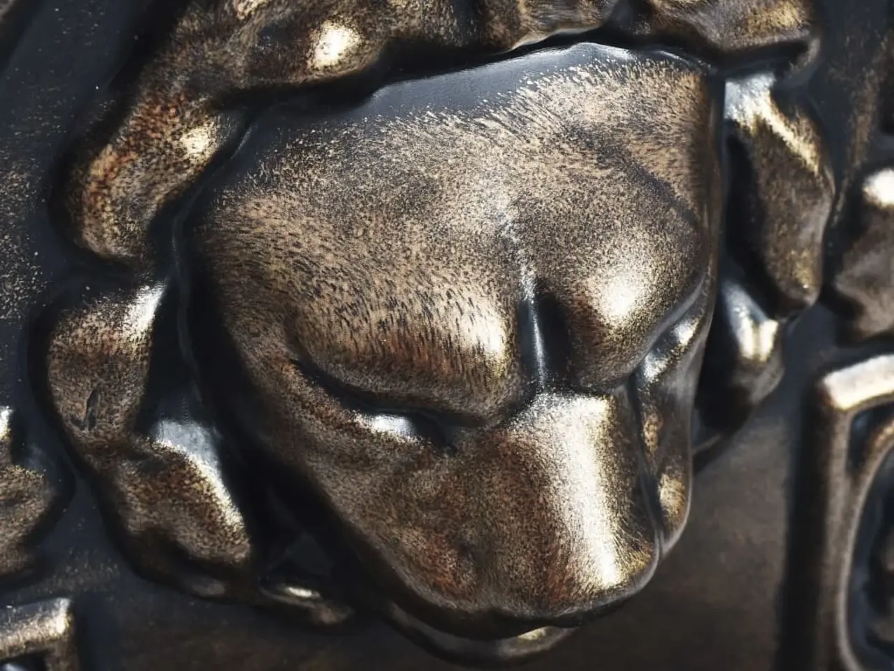 Billede 2 - Vægfontæne med løvehoved - bronzefarvet