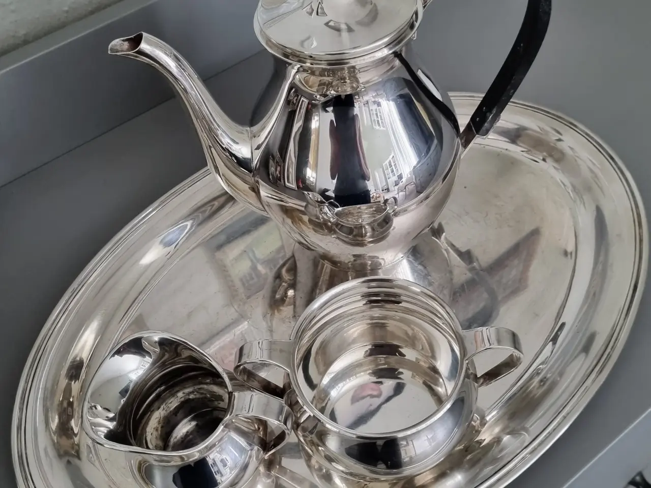 Billede 1 - ATLA Kaffesæt i sølvplet fra 1938 
