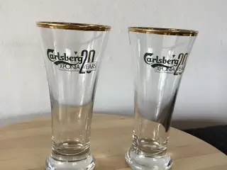 2 Carlsberg jubilæums glas 20 år på Cypern