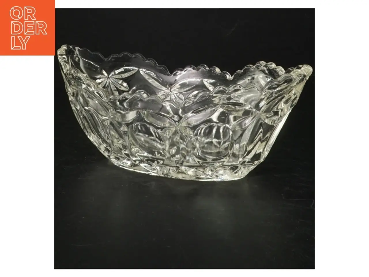 Billede 1 - Glasskål, gammel (str. 23 x 12 cm)