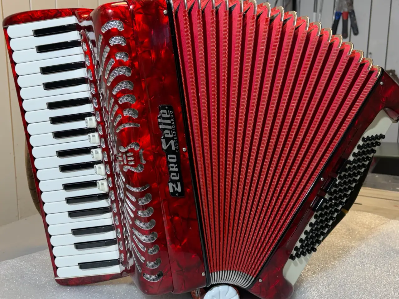 Billede 4 - Rød Zero Sette B.13 – italiensk pianoharmonika