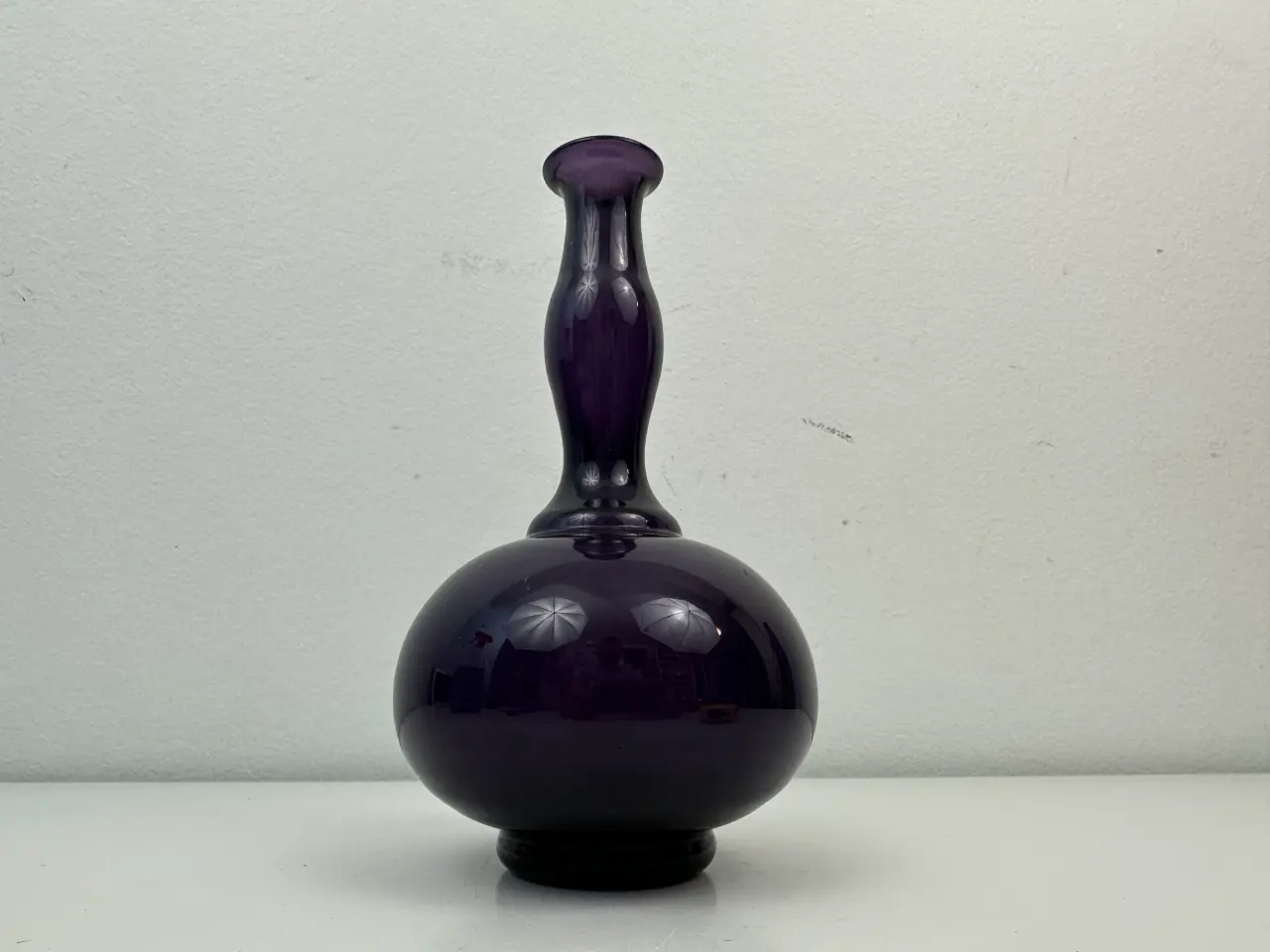 Billede 2 - Ældre vase i glas