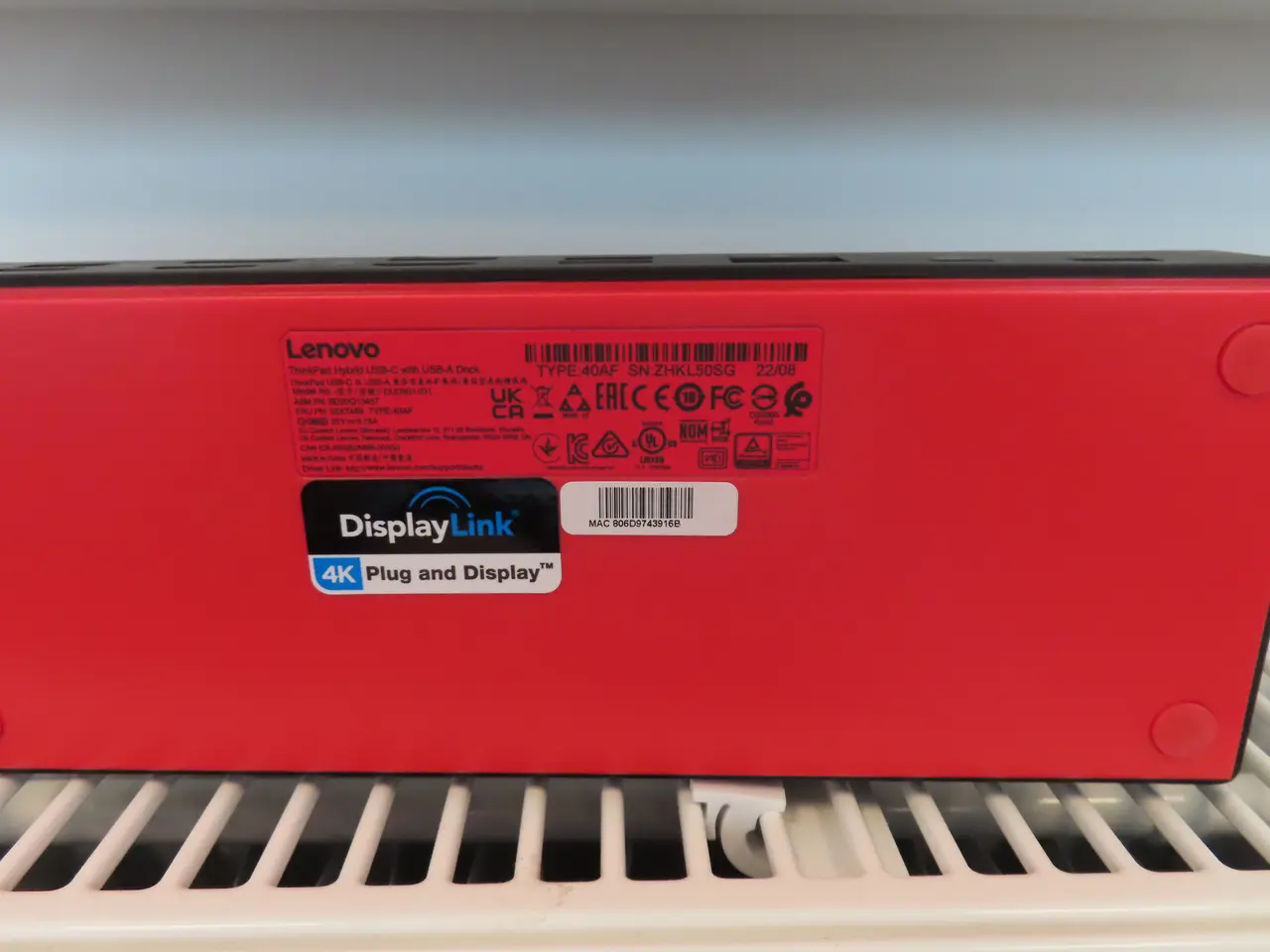 Billede 2 - Dockingstation LENOVO ThinkPad Hybrid USB-C With USB-A Dock med strømforsyning