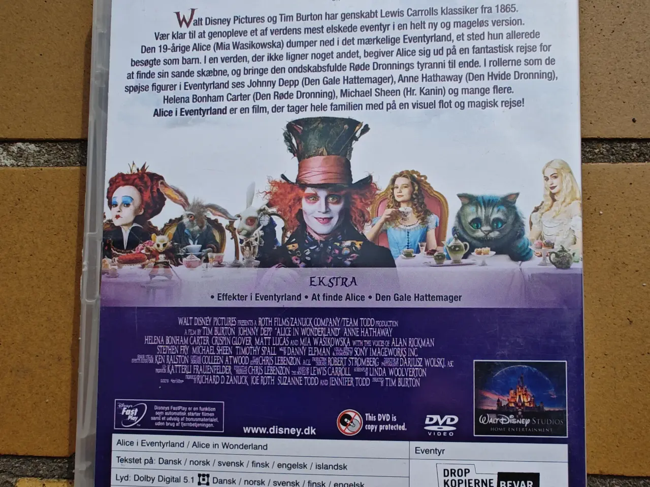 Billede 2 - Alice i eventyrland DVD med Johnny Depp