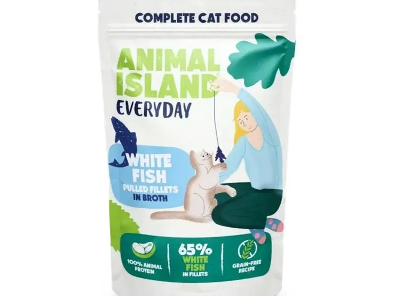 Billede 4 - Vådfoder til kat ANIMAL ISLAND Everyday filetstykker i bouillon - 40 x 85 g