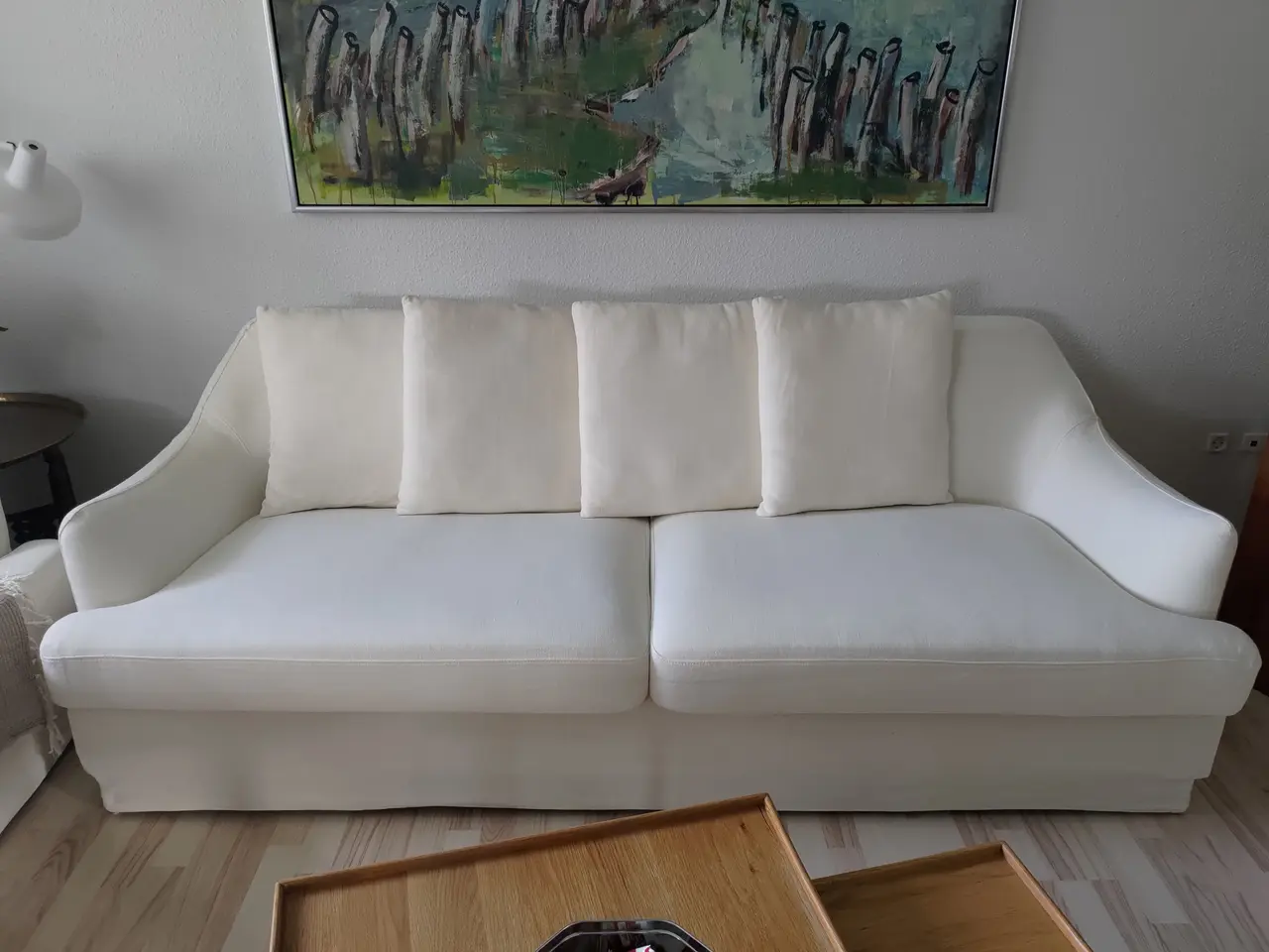 Billede 2 - Fransk sofa, lys hør