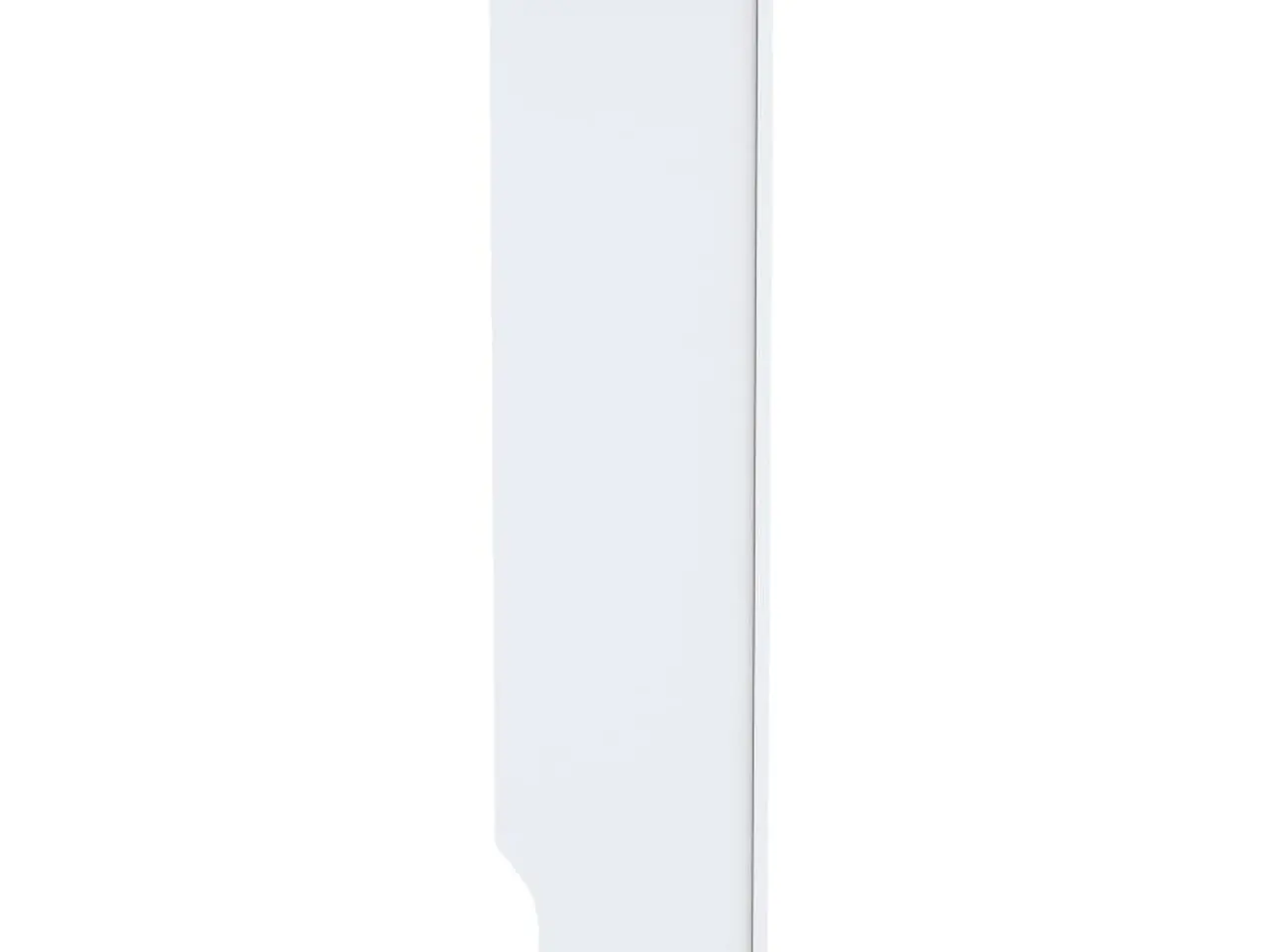 Billede 4 - Radiatorskjuler 78 cm i hvidt konstrueret træ - lameldesign