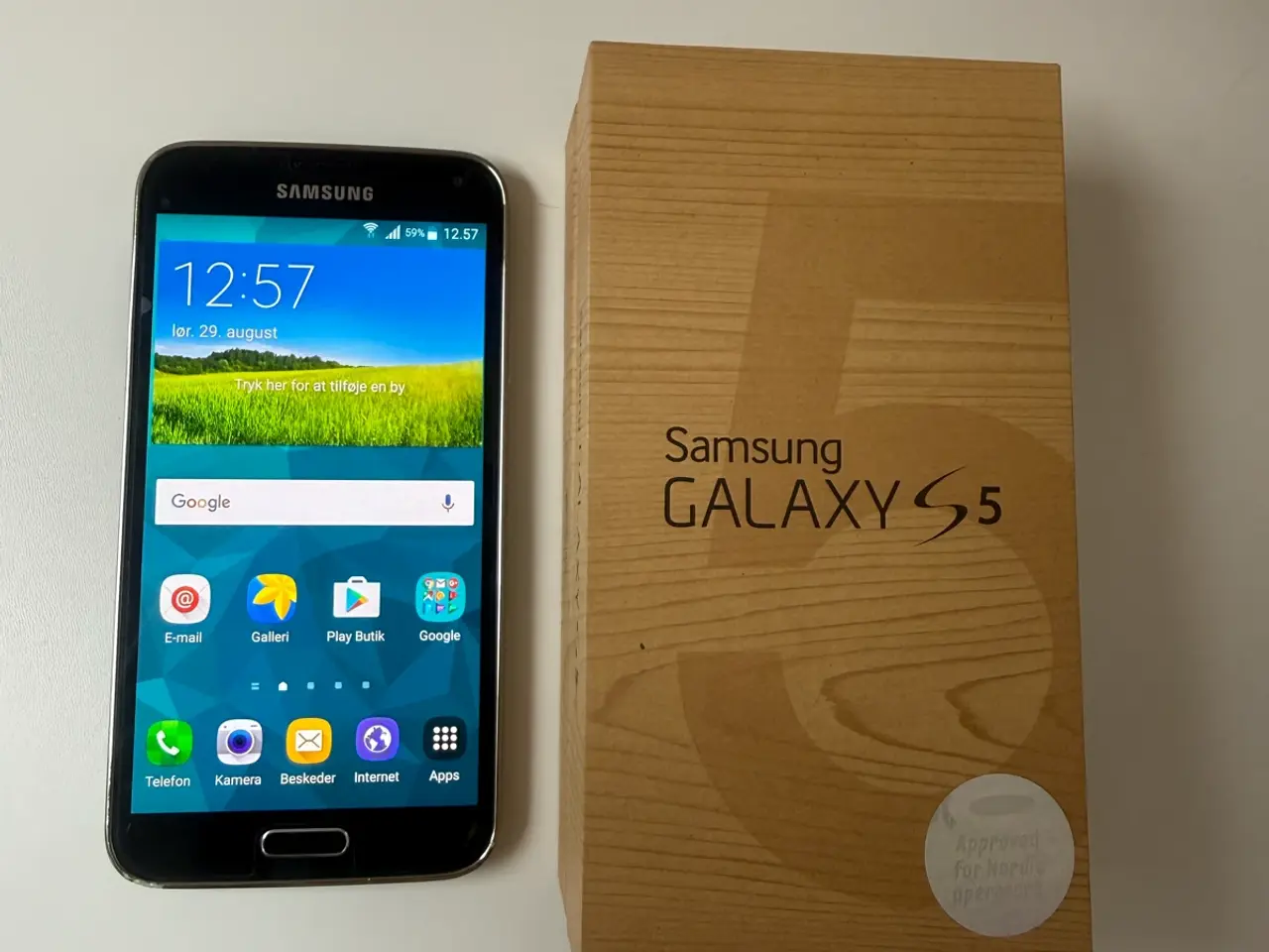 Billede 2 - Original Samsung S5 med tilbehør