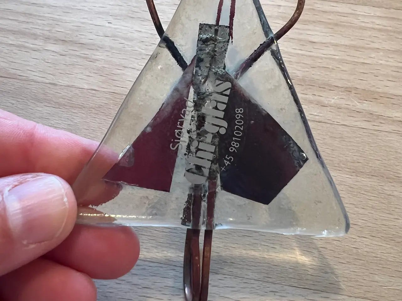 Billede 5 - Lille Krog lavet af glas fra Sjørvad Chi-Glas