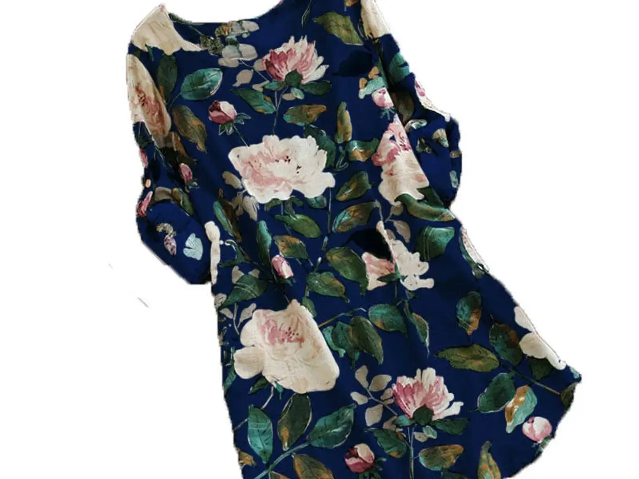 Billede 3 - Kjoler.Storblomstret,i farver.rød,grå,navy/str.5XL