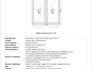 Outline vinduer og dør