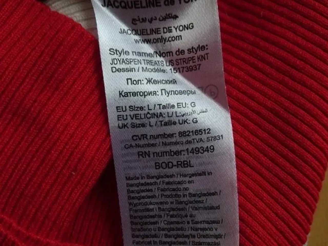 Billede 3 - Rødstribet sweater